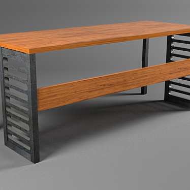 Smart Space Saver School Table 3D model image 1 