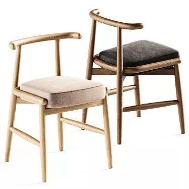 Elegant Emilia Chair: Meridiani 3D model image 1 