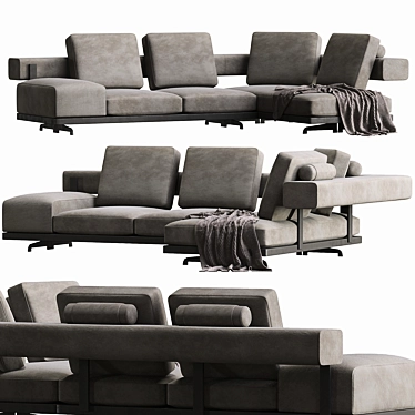 Elegant Wing Sofa - Flexform 3D model image 1 