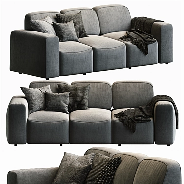 Sleek Sietl Xoff Sofa 3D model image 1 