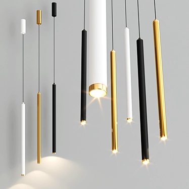  Modern LED Pendant Lamp "Stitch 3D model image 1 