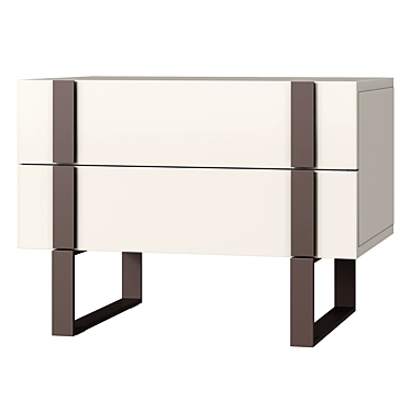 Tokyo Bedside Table: Elegant and Functional 3D model image 1 