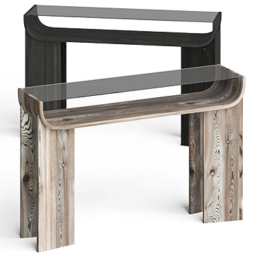 Minimalist Dada Console Table 3D model image 1 