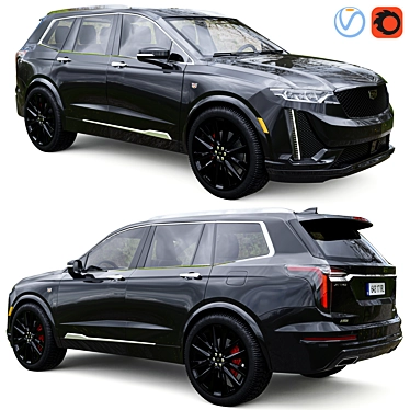 Luxury Cadillac XT6 - Detailed 3D Model 3D model image 1 