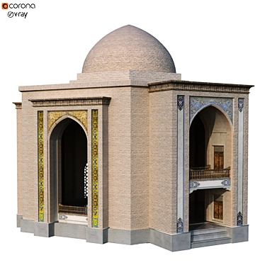 Arabic-Turkish Building Set 145 3D model image 1 