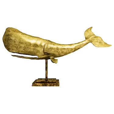 Title: Modern Whale Sculpture 3D model image 1 