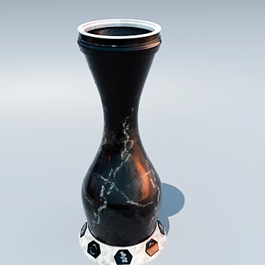 Elegance in Glass: Decorative Vase 3D model image 1 