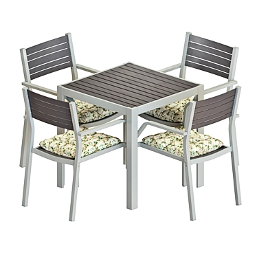 Modern Outdoor Dining Set 3D model image 1 