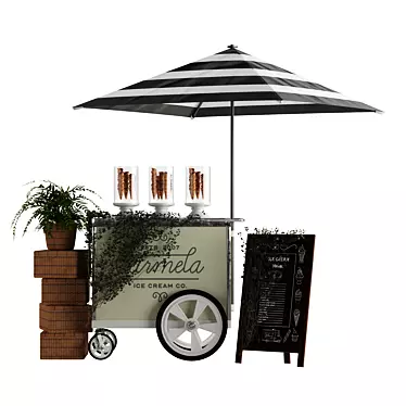 Mini cart ice cream 1