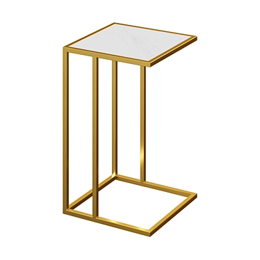 Compact Square Side Table 3D model image 1 