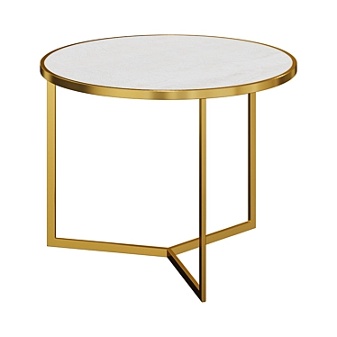 Modern White Coffee Table: 54-008 3D model image 1 