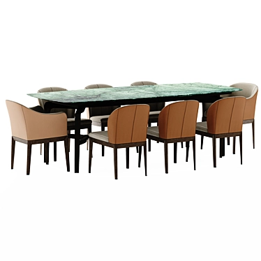 Giorgetti Blade Dining Set 3D model image 1 