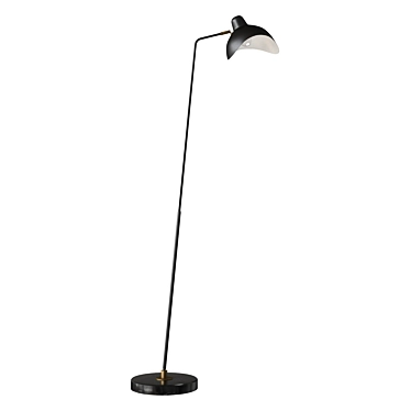 Elegant Eichholtz Asta Floor Lamp 3D model image 1 