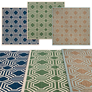 Square Rugs Collection | Various Sizes 3D model image 1 