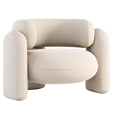 Embrace Armchair: Modern Elegance for Your Space 3D model image 1 