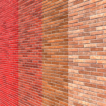 Seamless Brick Textures - 4 Color PBR 3D model image 1 