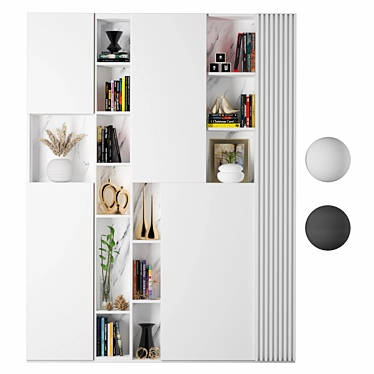 Versatile 14-Shelf Cabinet: Ample Storage Space 3D model image 1 