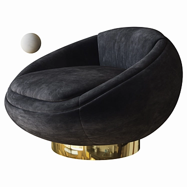 Eichholtz Bollinger Swivel Chair 3D model image 1 