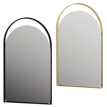 Aosta Wall Mirror: Sleek and Stunning 3D model image 1 