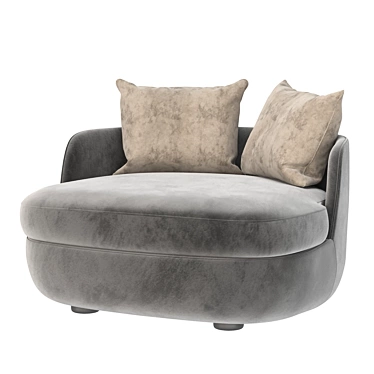 Bart Canape Armchair: Ultra-modern Elegance 3D model image 1 