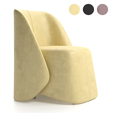 2021 Baxter Keren Designer Armchair 3D model image 1 