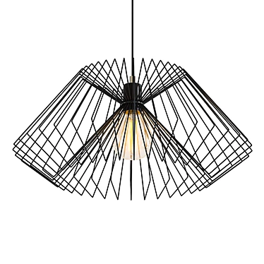 Sleek Modern Pendant Light 3D model image 1 