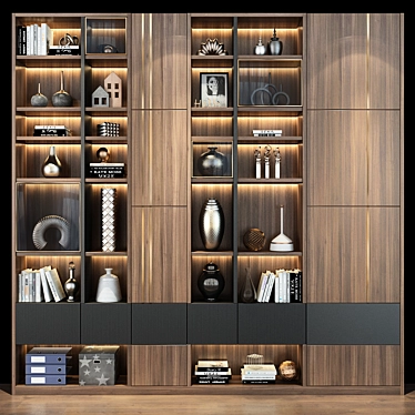 Modern Cabinet Rack | 0440 3D model image 1 