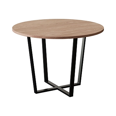 Modern Round Dining Table 3D model image 1 