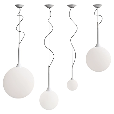 Modern Artemide Castore 42 Pendant 3D model image 1 