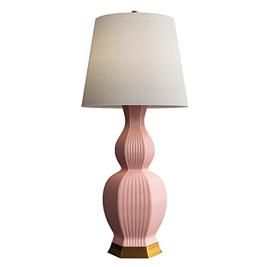 Elegant Bungalow Delft Table Lamp 3D model image 1 