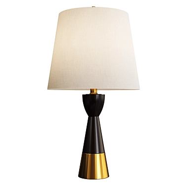 Elegant Caldarra Table Lamp Duo 3D model image 1 