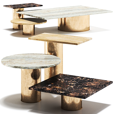 Petra Modern Table by Arketipo: Versatile Design with Multiple Colors 3D model image 1 