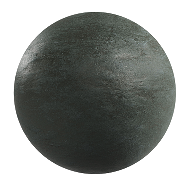 Dark Anthracite Cement | High-Quality PBR Material 3D model image 1 