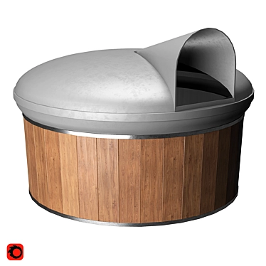 Eco-Friendly Waste Bin 3D model image 1 