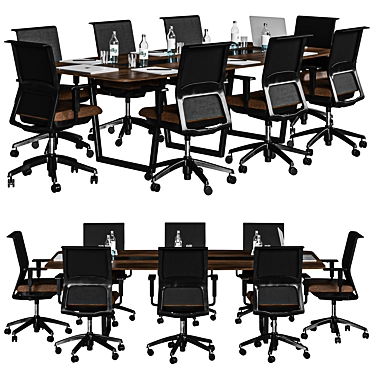 2015 Wood Conference Table 3D model image 1 