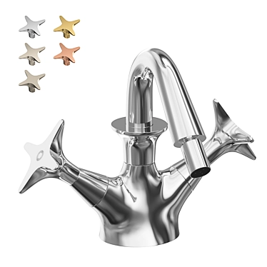 Title: Stella 130 Single-Hole Bidet Mixer 3D model image 1 