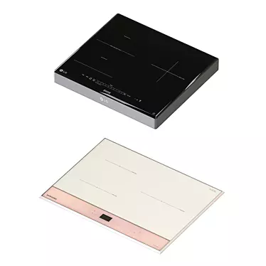 Luxury Induction Cooktops: LG Dios & Samsung Bespoke 3D model image 1 