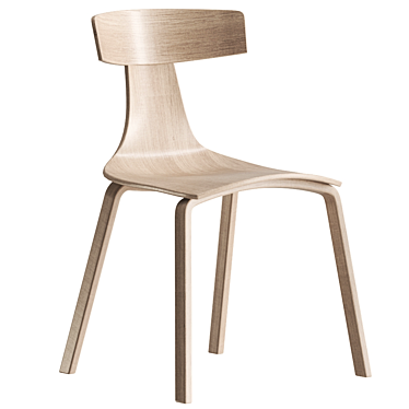 Modern Remo Wood Chair: Stylish and Comfortable 3D model image 1 