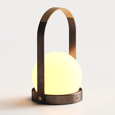 Sleek Carrie LED Table Lamp 3D model image 1 