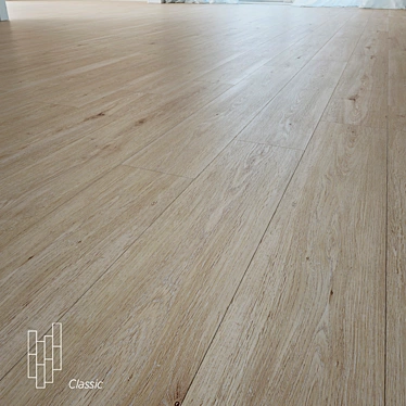 Oak San Diego Flooring - High Quality Wood Textures & Versatile Formats 3D model image 1 