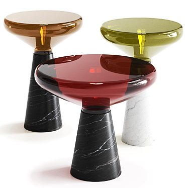 Blow 1377 Side Tables: Elegant, Versatile, and Functional 3D model image 1 