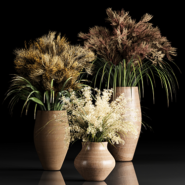 Blooming Beauty: 11-Piece Bouquet 3D model image 1 