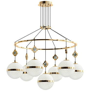 Stunning Laura Wall Chandelier 3D model image 1 