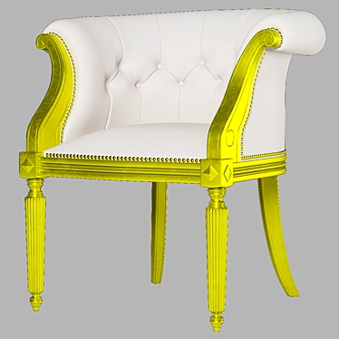 Elegant Louis XV Armchair 3D model image 1 