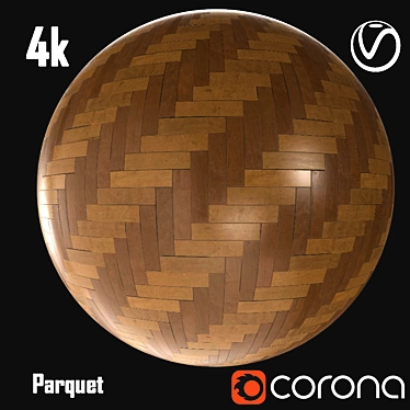 Luxury Parquet Flooring 3D model image 1 