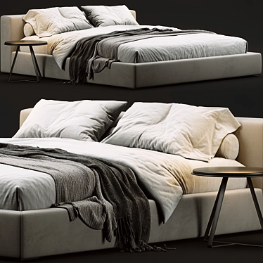 Desiree Kubic 24 Bed: Modern, Stylish, and Comfortable 3D model image 1 