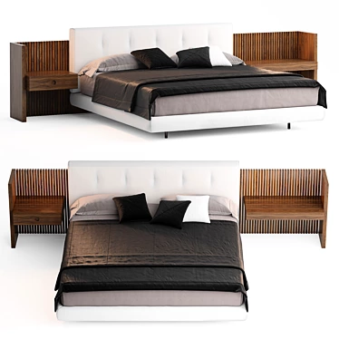  Modern Minotti Brasilia Bed 2021 3D model image 1 