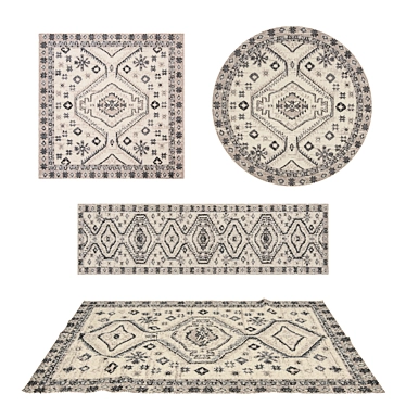 Versatile Rug Set: 8 Variations 3D model image 1 