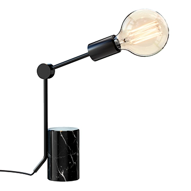 Rustic Twig Table Lamp 3D model image 1 