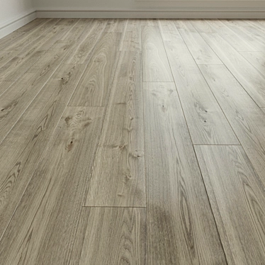 3D Wood Oak Laminate Flooring 3D model image 1 